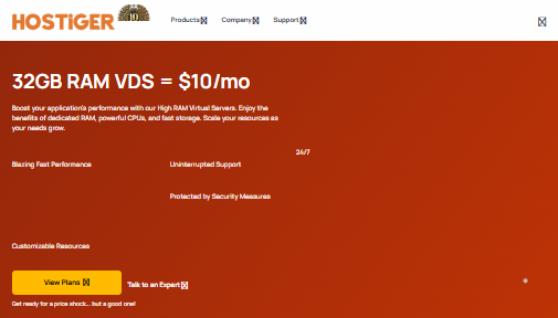 Hostigger高性能VDS促销，32GB RAM仅$10/月-国外VPS测评
