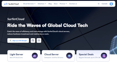 SurferCloud：全球17个数据中心VPS服务，月付仅1美元起，支持PayPal/虚拟币付款
